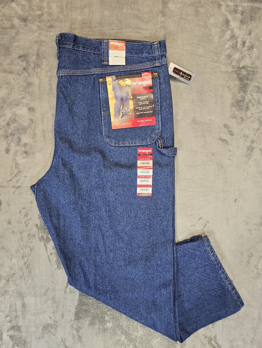 Wrangler Riggs Workwear Work Horse Relaxed Fit Jeans Sz 48x30 Durashield New NWT